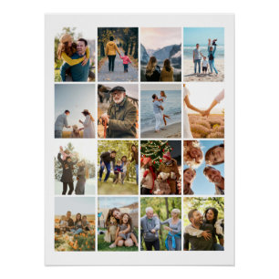 Póster Crie sua própria coleção de fotos personalizada 16