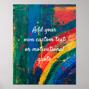 Poster Crie Sua Própria Cota Personalizada - Pintura Arc