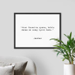 Poster Crie sua própria cotação<br><div class="desc">Crie sua própria citação personalizada de arte poster. Possui tipografia minimalista de máquina de escrever.</div>