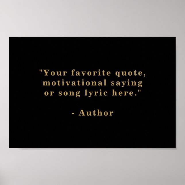 Poster Crie sua própria cotação (Frente)