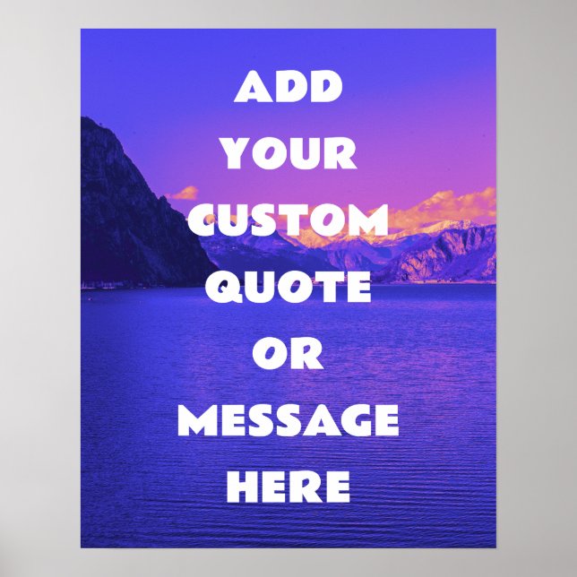 Poster Crie sua própria cotação motivacional (Frente)