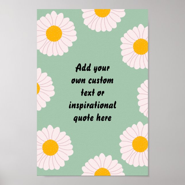 Poster Crie Sua Própria Cotação Motivacional Flores Cutis (Frente)