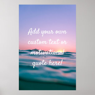 Poster Crie sua própria cotação personalizada - Mar do
