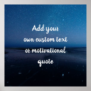 Poster Crie sua própria cotação personalizada - Stark Nig