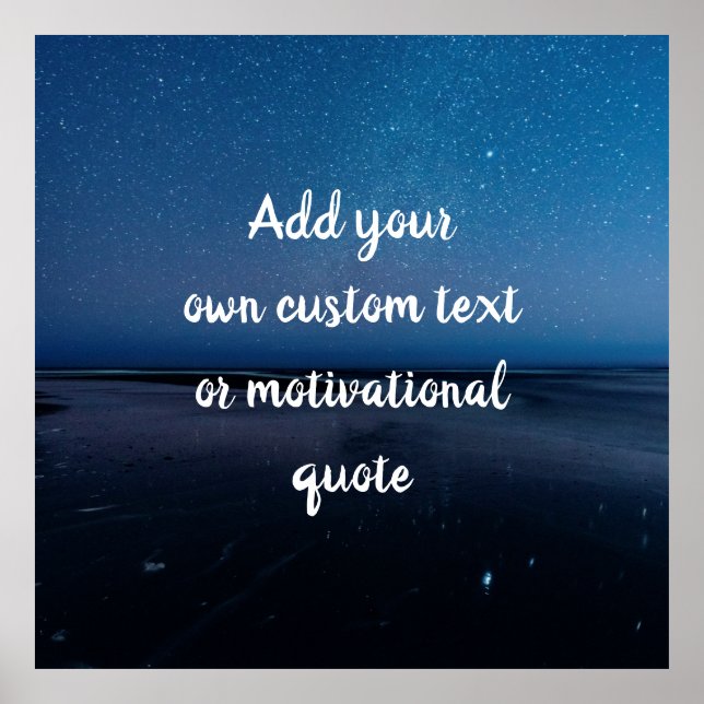 Poster Crie sua própria cotação personalizada - Stark Nig (Frente)