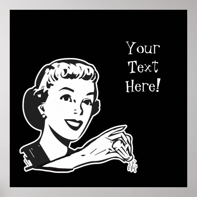 Poster Crie Sua Própria Dama De Salgado De Retroalimentaç (Frente)