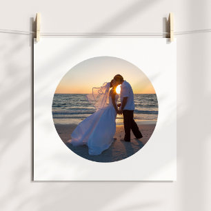 Poster Crie Sua Própria Foto de Casamento em Forma de Cír