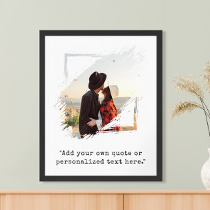 Poster Crie Sua Própria Foto De Cotação Personalizada