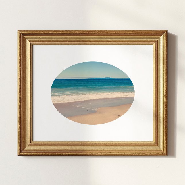 Poster Crie Sua Própria Foto de Paisagem em Moldura Oval (Create Your Own Oval Framed Landscape Photo Poster)