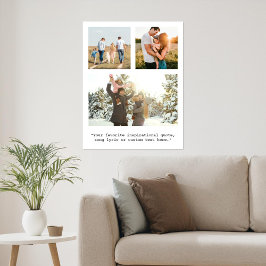 Poster Crie sua própria Foto e Cotação Personalizada 3