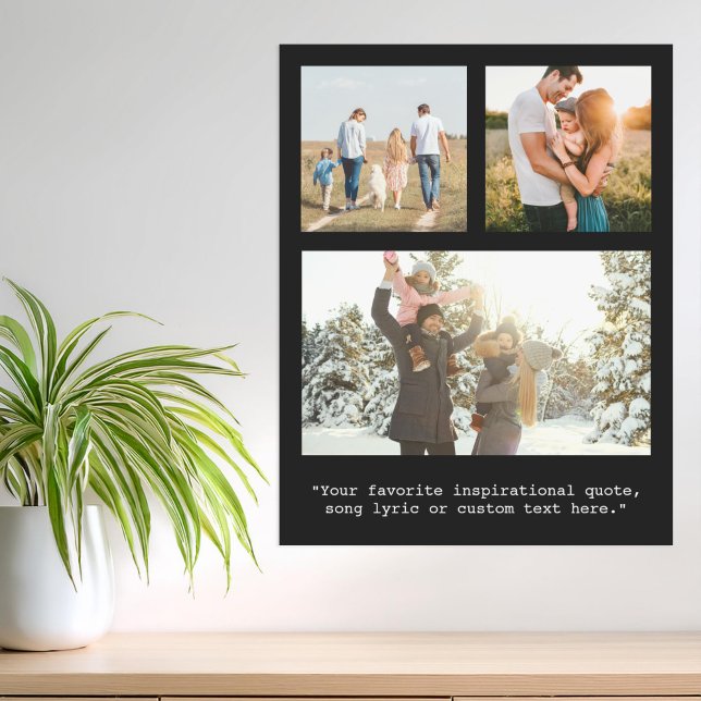 Poster Crie sua própria Foto e Cotação Personalizada 3 (Criador carregado)
