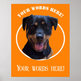 Poster Crie sua própria foto e texto