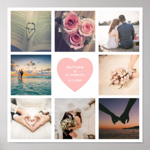 Poster Crie Sua Própria Foto Personalizada De Casamento 