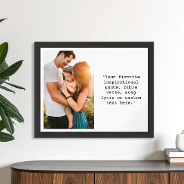 Poster Crie sua própria foto personalizada e citação