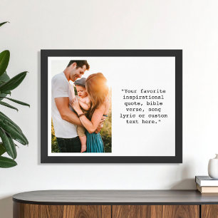 Poster Crie sua própria foto personalizada e citação