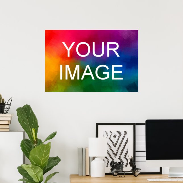 Poster Crie Sua Própria Imagem de Foto Personalizada (Escritório em casa)
