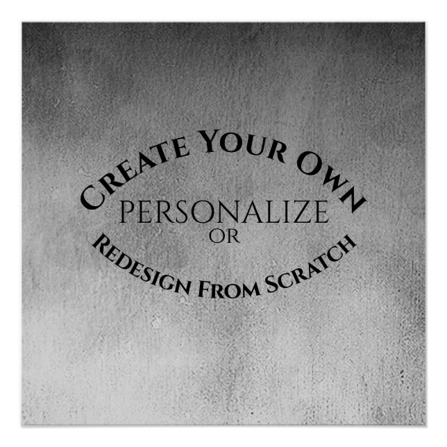 Póster Crie sua própria porta personalizada (Frente)