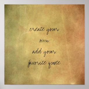 poster crie sua própria sepia de textura angustiad