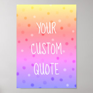 Poster Crie Suas Próprias Crianças Coloridas de Cotaç