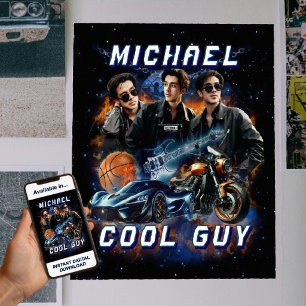 Poster Crie Suas Próprias Fotos de Bootleg Retrô dos Anos