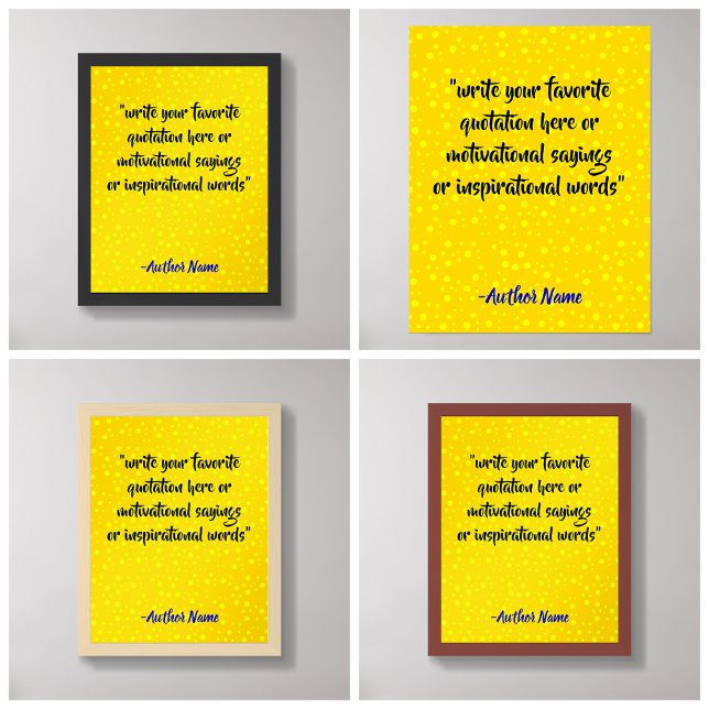 Poster Crie uma Citação de Luxo Preta e Dourada (Luxe Inspirational Quote)