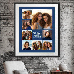Poster Crie uma colagem de fotos personalizada com 8 foto