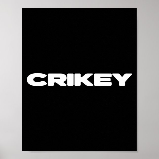 Poster Crikey Australian Phrases Aussie Slang T  (Frente)