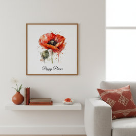Póster Crimson Bloom, personalizado