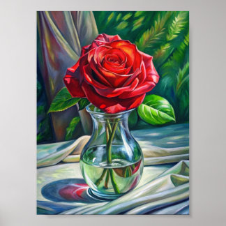 Poster Crimson Elegance