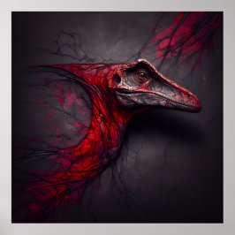 Poster Crimson Fossil Descoberto - AI Genius