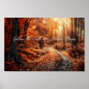 Poster Crimson Pathway