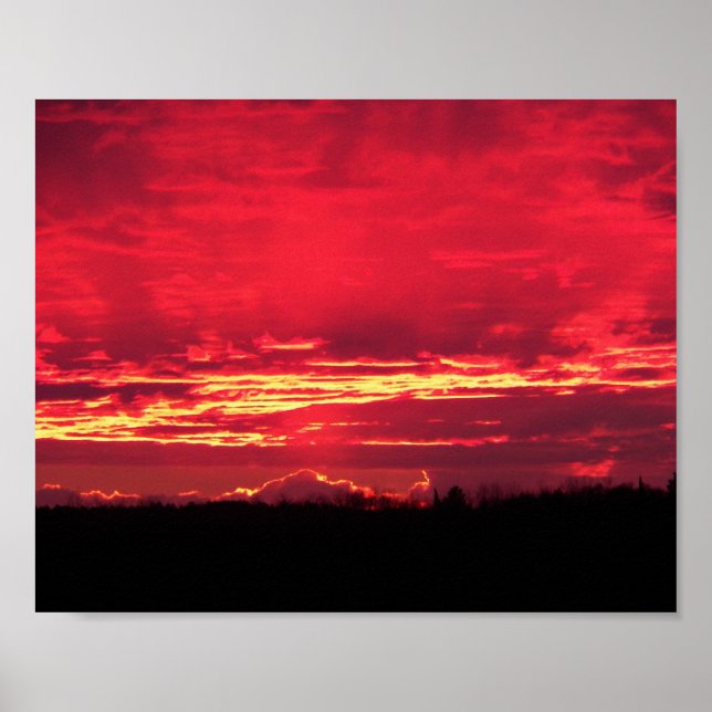 Póster Crimson Sunset (Frente)