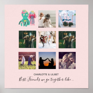 Poster Crio Próprio BFF Foto Dons da Colagem - Água-viva 