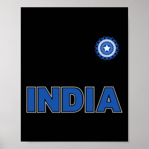 Poster Críquete Indiano (Kit laranja)