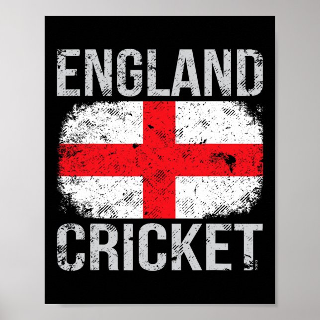 Poster Críquete Inglaterra (Frente)