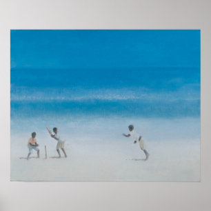 Póster Críquete na praia 2012