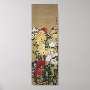 Poster Crisântemo, Hokusai