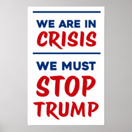 Poster CRISE Anti-Trump | RWB | Protesto