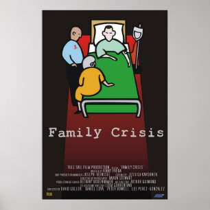 Póster Crise da família