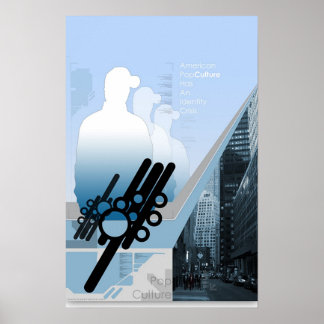Poster Crise de Identidade da Cultura Pop Americana