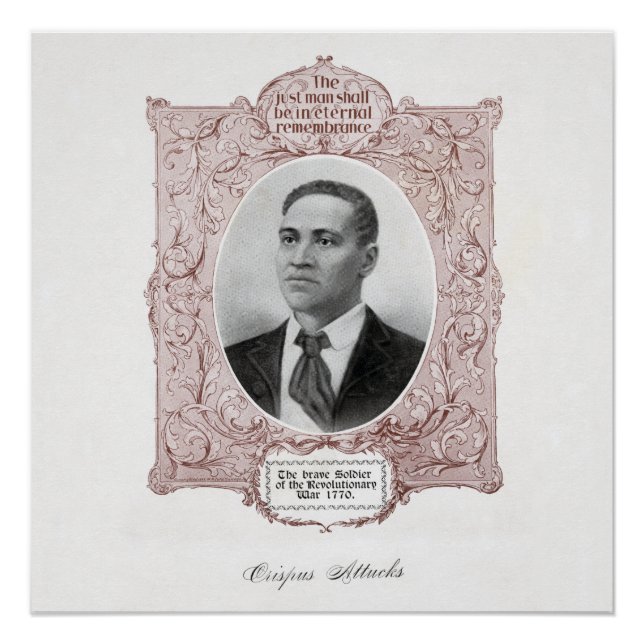 Póster Crispus Attucks: mártir da Revolução Americana (Frente)