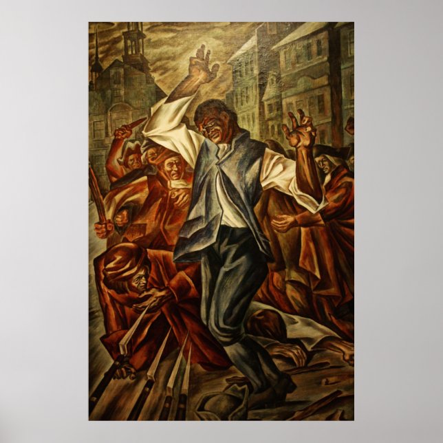 Poster Crispus Attucks por Herschel Levit (Frente)