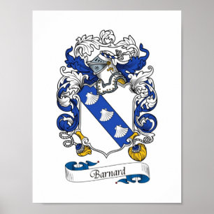 Poster Crista da brasão/família de Barnard