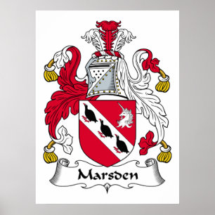 Póster Crista da família de Marsden