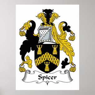 Poster Crista da família de Spicer