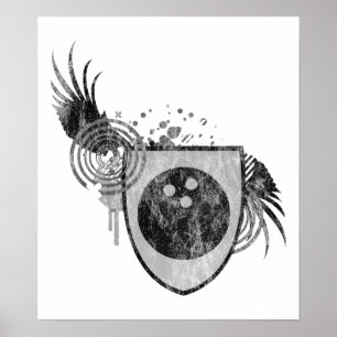 Poster crista de boliche hi-fi