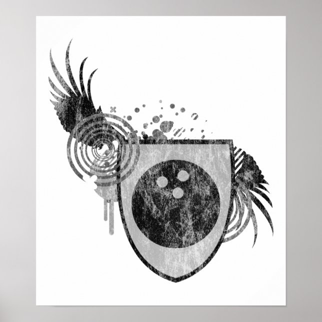 Poster crista de boliche hi-fi (Frente)