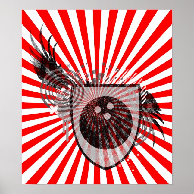 Poster crista de boliche hi-fi (Frente)