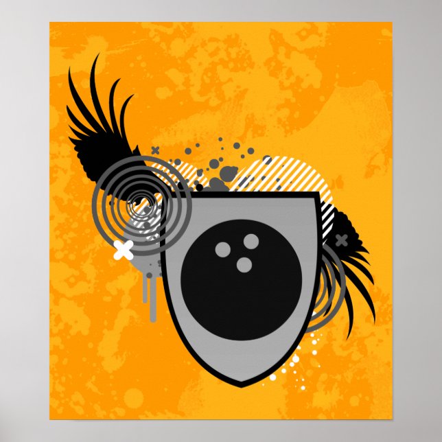 Poster crista de boliche hi-fi (Frente)