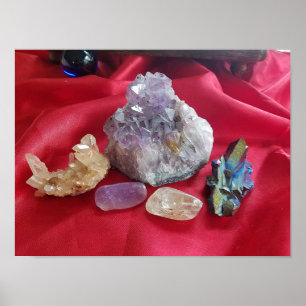 Poster Cristais em Fotografia da Vida Estática do Satã Ve